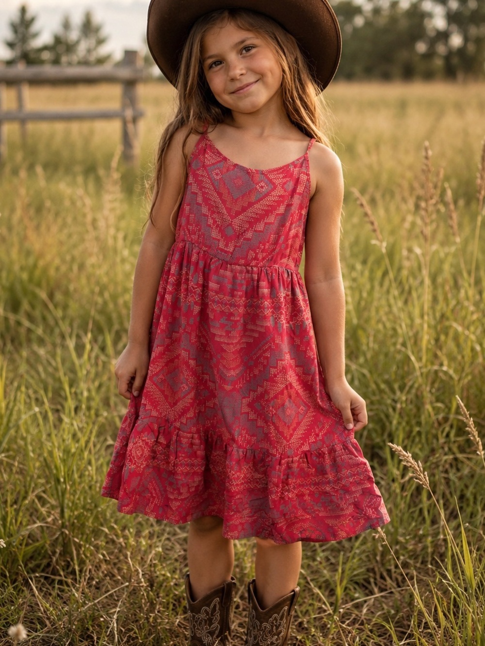 Wrangler Girls Sleeveless Sundress – Size Medium 8-10
